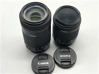CANON EOS REBEL T6I SLR CAMERA, 24.2MP, EFS 18-55/55-250MM LENSES